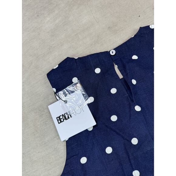 Beach Riot Dollie Polka Dot Cotton Linen Sleeveless Top Size Small NWT $98 - Picture 6 of 6